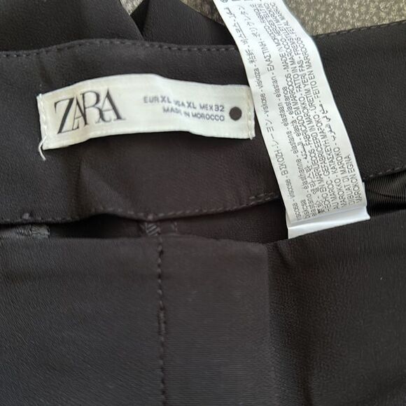 ZARA | Black | PANTS WITH TOPSTITCHING - Picture 9 of 11